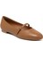Kadın Babet 70P5 Frau Leather Ballet Flats With Strap 2
