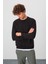Omar Siyah Şardonlu Erkek Sweatshirt - 88137 4