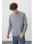 Omar Gri Melanj Şardonlu Erkek Sweatshirt - 88137 1