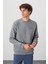 Omar Gri Melanj Şardonlu Erkek Sweatshirt - 88137 4