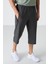 Antrasit Melanj Fermuar Cepli Standart Kalıp Klasik Paça Erkek Kapri - 83091 3