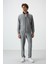 Troy Gri Melanj Standart Kalıp Erkek Eşofman Takım - 85196 1