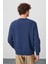 Omar İndigo Şardonlu Erkek Sweatshirt - 88137 5