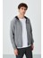Hector Gri Melanj Şardonlu Erkek Sweatshirt - 88139 2
