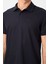 Lacivert Standart Kalıp Basic Polo Yaka Erkek T-Shirt - 87748 2