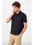 Lacivert Standart Kalıp Basic Polo Yaka Erkek T-Shirt - 87748 4
