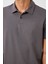 Koyu Gri Standart Kalıp Basic Polo Yaka Erkek T-Shirt - 87748 3