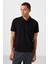 Siyah Standart Kalıp Basic Polo Yaka Erkek T-Shirt - 87748 4