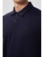 Lacivert Standart Kalıp Basic Polo Yaka Erkek T-Shirt - 87768 3