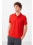 Kırmızı Standart Kalıp Basic Polo Yaka Erkek T-Shirt - 87748 3