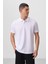 Beyaz Standart Kalıp Basic Polo Yaka Erkek T-Shirt - 87768 1