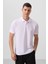Beyaz Standart Kalıp Basic Polo Yaka Erkek T-Shirt - 87768 4