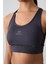 Antrasit Çapraz Sırt Detaylı Slim Fit U Yaka Pedli Kadın Spor Büstiyer - 97121 3