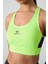 Neon Sarı Çapraz Sırt Detaylı Slim Fit U Yaka Pedli Kadın Spor Büstiyer - 97121 2