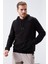 Siyah Kanguru Cep Standart Kalıp Kapüşonlu Erkek Sweatshirt - 87872 1