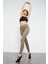 Camel Yüksek Bel Streç Slim Fit Dar Paça Kadın Tayt - 94545 4