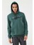 Yeşil Kanguru Cep Standart Kalıp Kapüşonlu Erkek Sweatshirt - 87883 1