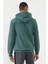 Yeşil Kanguru Cep Standart Kalıp Kapüşonlu Erkek Sweatshirt - 87883 5