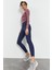 İndigo Yüksek Bel Streç Slim Fit Dar Paça Kadın Tayt - 94545 1