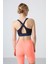 İndigo Çapraz Sırt Detaylı Slim Fit U Yaka Pedli Kadın Spor Büstiyer - 97121 5