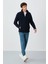 Hardy Lacivert Standart Kalıp Polar Erkek Sweatshirt - 88299 3