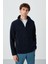 Hardy Lacivert Standart Kalıp Polar Erkek Sweatshirt - 88299 4