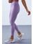 Eflatun Yüksek Bel Toparlayıcı Slim Fit Dar Paça Kadın Tayt - 94568 4