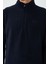 River Lacivert Dik Yaka Erkek Polar Sweatshirt - 88310 4