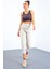 Açık Mor Basic Sıfır Kol Dar Kalıp U Yaka Kadın Crop Top Atlet - 97162 3