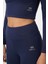 İndigo Yüksek Bel Uzun Kollu Slim Fit Crop Top Kadın Tayt Takım - 95286 2