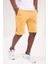 Hardal Tek Fermuar Cep Detaylı Bağcıklı Standart Kalıp Erkek Şort - 81202 2