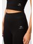 Siyah Yüksek Bel Kapri-Crop Atlet Slim Fit Kadın Tayt Takım - 95284 5