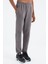 Koyu Gri Bağcıklı Şerit Detaylı Rahat Kalıp Erkek Eşofman Alt - 82100 4