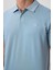 Buz Mavi Standart Kalıp Basic Polo Yaka Erkek T-Shirt - 87768 3
