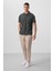 Çağla Basic Göğüs Logolu Standart Kalıp Triko Polo Yaka Erkek T-Shirt - 87768 2