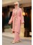 - Kimono Pudra Tesettür Üçlü Takım 51910PD 1