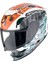Exo-Jnr Air THE4ELEMENTS Kapalı Çocuk Motosiklet Kaskı Beyaz Mavi Turuncu 1