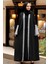 Neva Style - Kolları Detaylı Gri Tesettür Abaya 55510GR 1