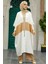- Blok Desenli Camel Tesettür Kimono 8664C 1
