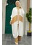 - Blok Desenli Camel Tesettür Kimono 8664C 2