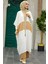 - Blok Desenli Camel Tesettür Kimono 8664C 3