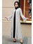 - Fırfır Detaylı Bej Tesettür Abaya 1535BEJ 3