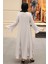 - Fırfır Detaylı Bej Tesettür Abaya 1535BEJ 4