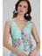 Abiye Elbise Çiçek Detaylı Mint Abiye Elbise 7626MINT 3
