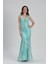 Abiye Elbise Dantel Detaylı Mint Abiye Elbise 7555MINT 4