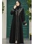 - Desenli Fermuarlı Tesettür Abaya 41565DSN2 4