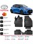 Toyota Yaris 2021 ve Sonrası 4.5d Premium Havuzlu Siyah Paspas Takımı Kokusuz 1