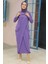 - Lila Tesettür Elbise 34281LILA 1