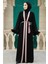 Kemerli Somon Tesettür Abaya 55440SMN 1