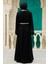 Kemerli Somon Tesettür Abaya 55440SMN 3